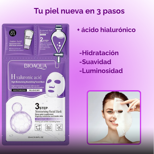 Tu piel nueva en solo 3 pasos